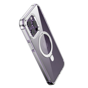Crystal  Case & Black TPE Bumper Shockproof Case with Ring kickstand
