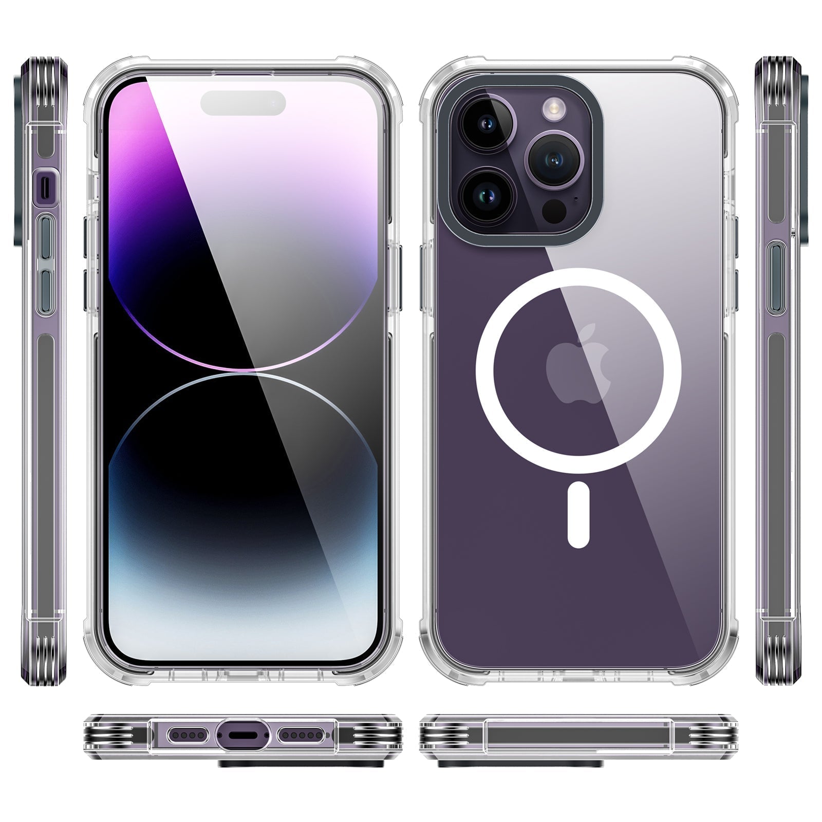 Gradian Black Immersion dyeing Crystal & Black TPE Bumper Shockproof Case